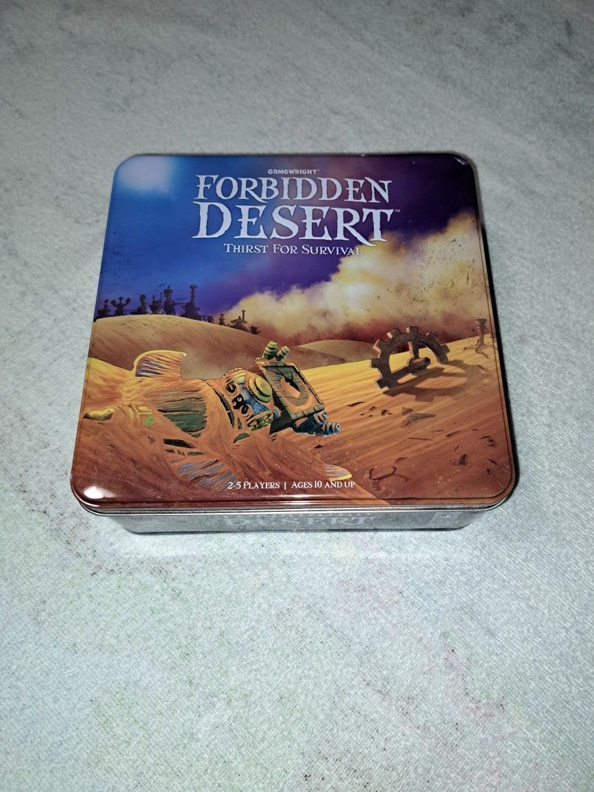 Forbidden Desert Thirst For Survival Game In Excellent New Condition (Is Complete Nothing Missing)
