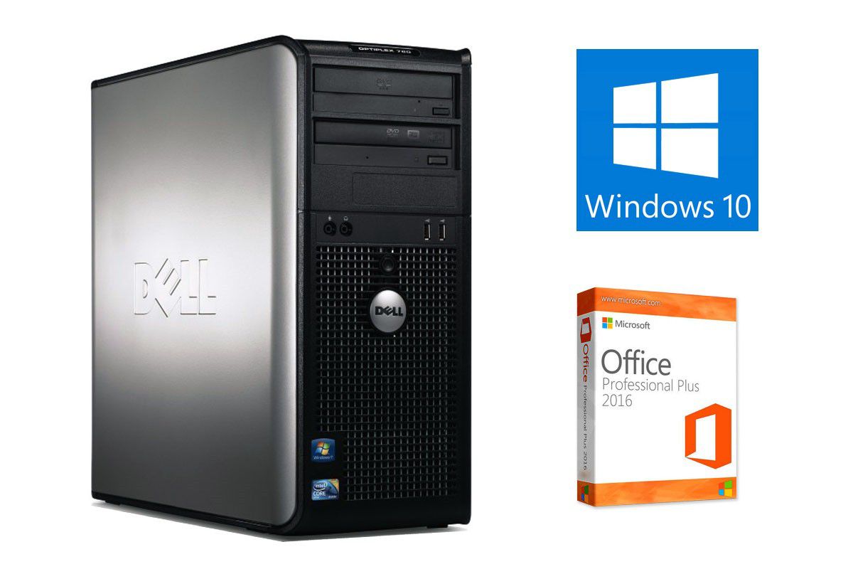 8GB Ram Wi-Fi Dell Computer Tower Windows 10 Office 2016 Free Delivery