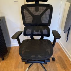 Ergonomic Office Chair w/ Footrest, Headrest & Lumbar Support