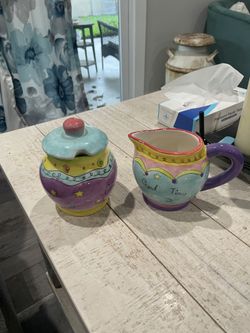 Certified international by Sue Zipkin sugar, and creamer set