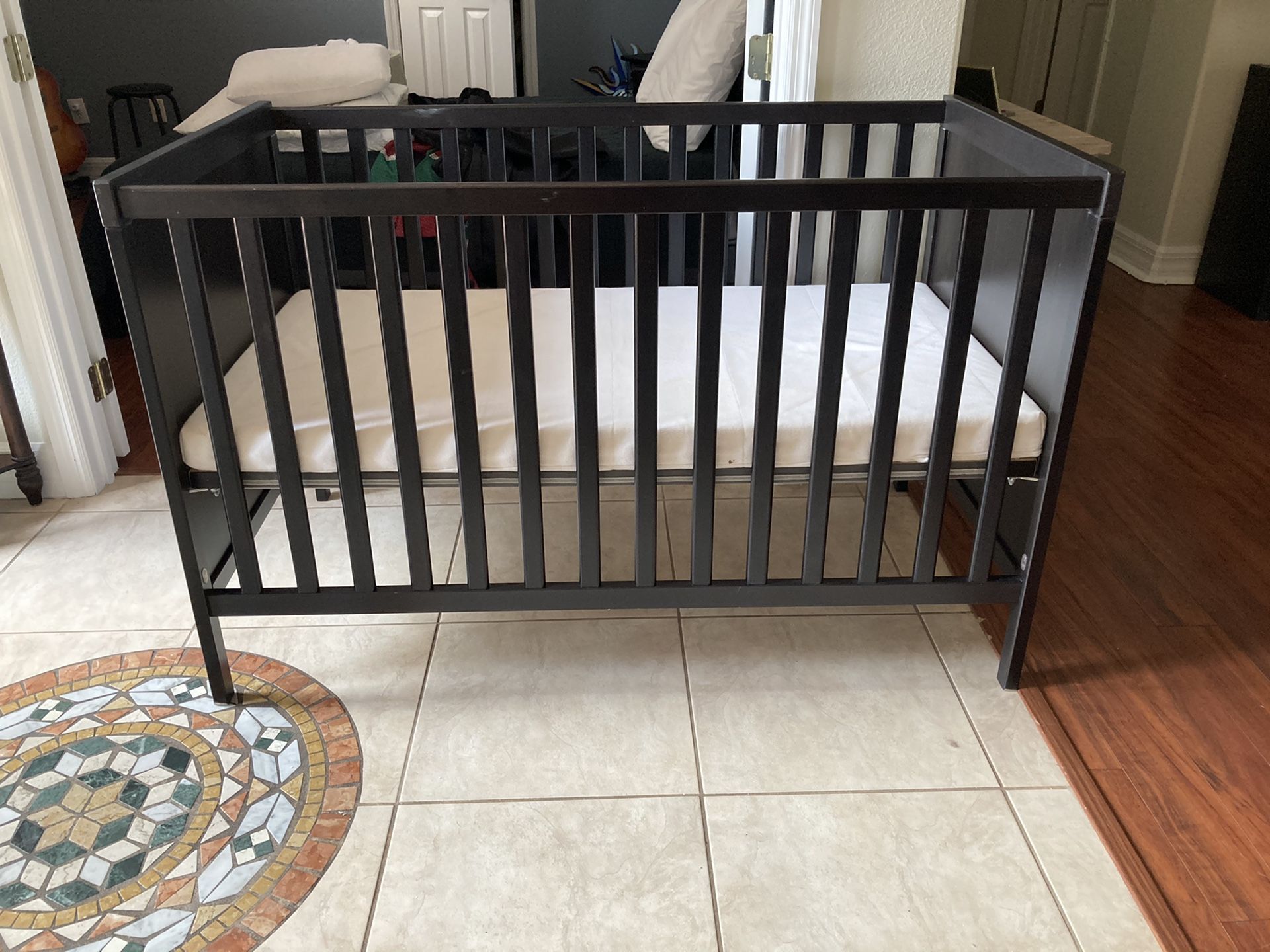 Crib and changing table