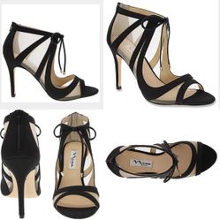 Nina Cherie bootie strap heels , worn once size 7