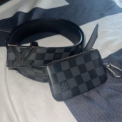 all black louis belt bag