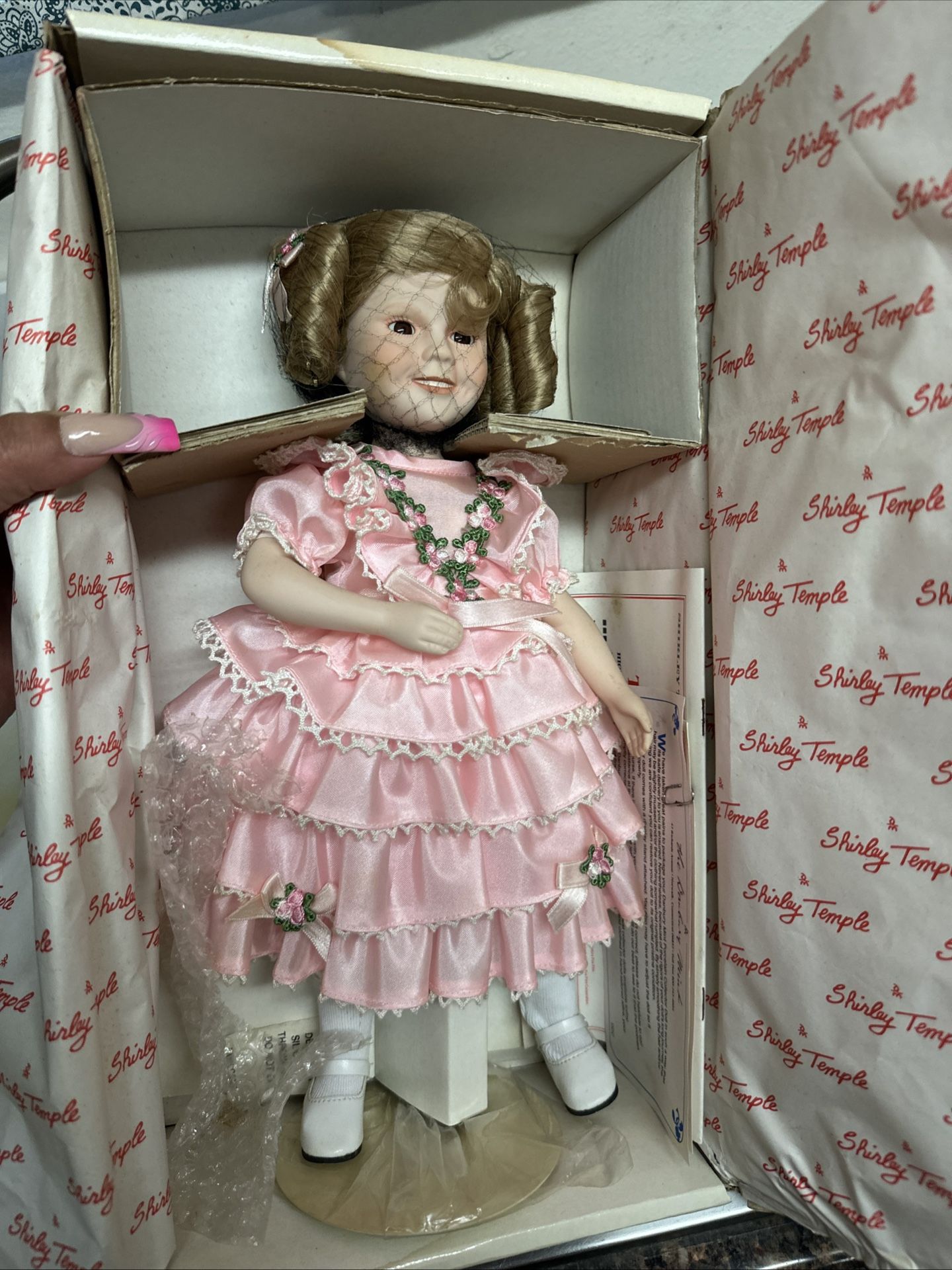 Shirley Temple Danbury Mint Porcelain Doll