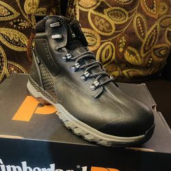 Timberland Alloy Safety Toe Work Boots For Men Size 10.