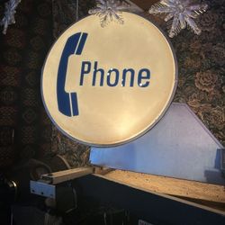 Phone Sign Double Sided  