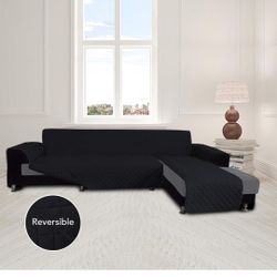 Easy-Going Sectional Couch Covers for Dogs L Shape Sofa Cover Reversible Sofa Slipcover Chaise Lounge Cover Furniture Protector Cover for Pets Dog (La