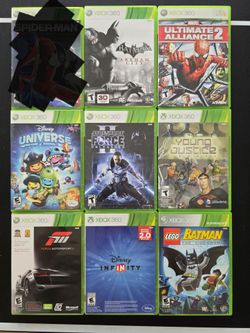 Xbox 360 Game Bundle 🔥 Batman, Marvel Ultimate Alliance 2 + More