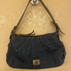 Vintage Guess Denim Shoulder Bag 