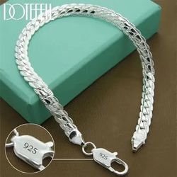 Beautiful 925 Sterling Silver Herringbone Bracelet for you or Someone Special