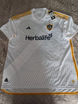 LA Galaxy 6 Star Adidas Soccer Jersey  Mens size XXL