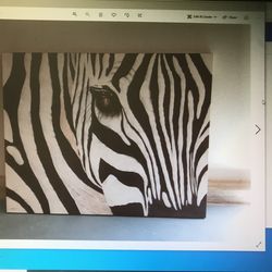 Huge And Gorgeous Modern Zebra Painting Asking 100.00 Obo
