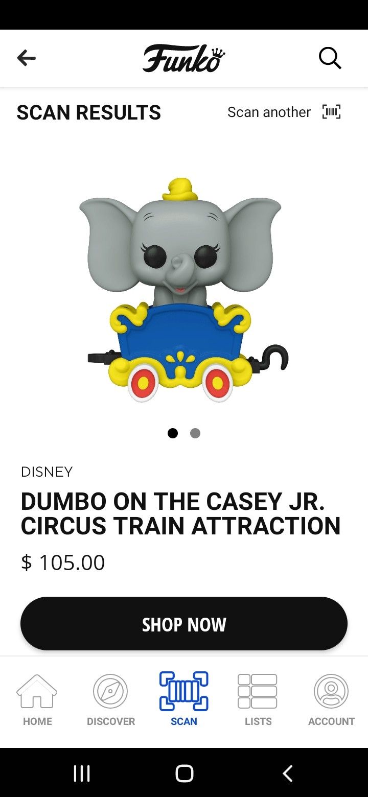 Dumbo On The Casey Jr Circus Train