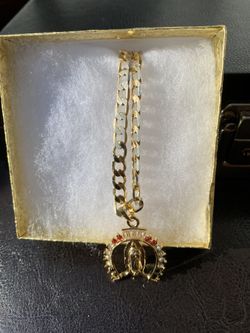 $15 Incluye Cadena Oro Laminado Santa ana