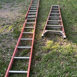 24 and 7 feet ladders (escaleras)
