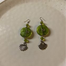 Earrings Hand Made In Two tone 3.5”