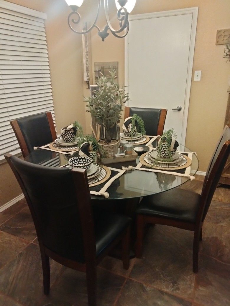 Priced To Sell TODAY - Glass Breakfast Table