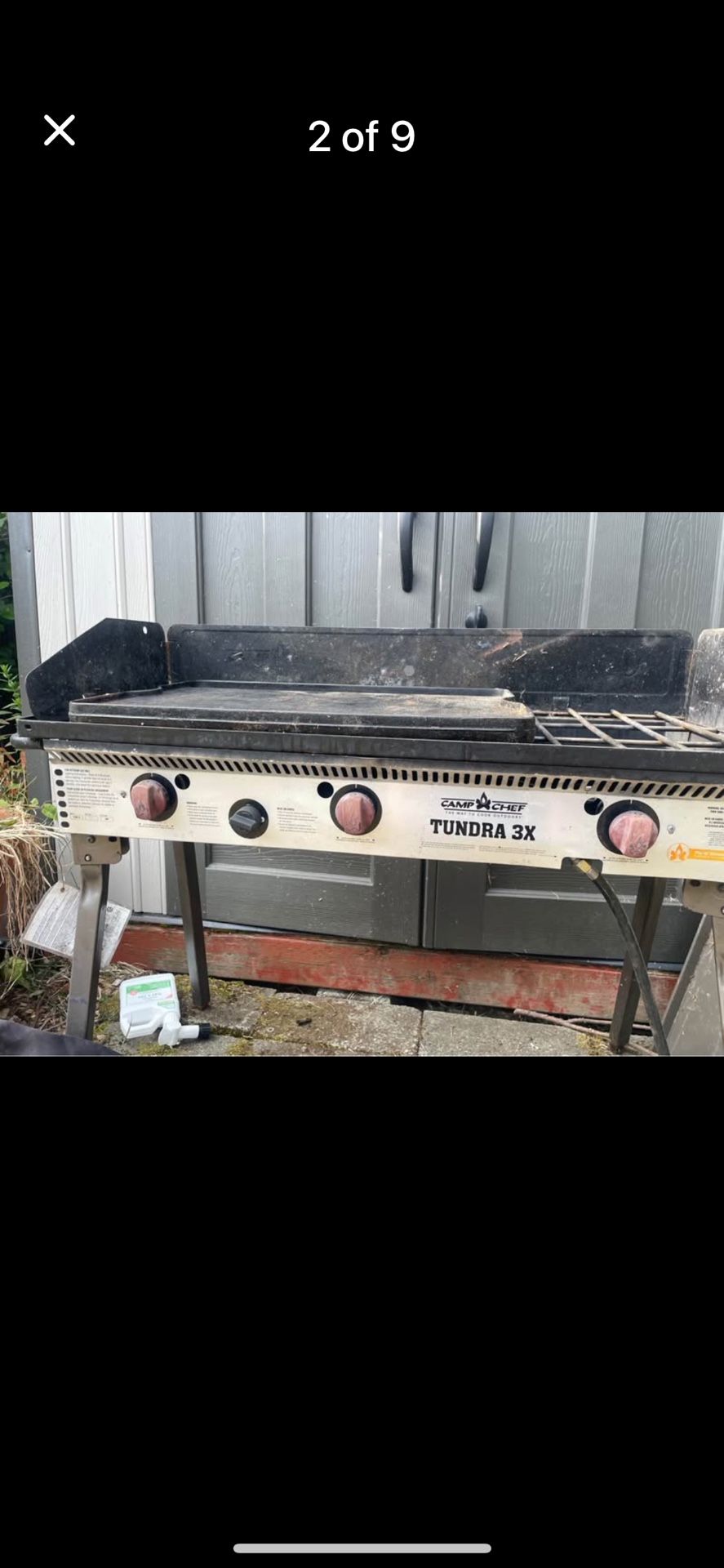 Camp Chef 16” Tundra 3x 3 burner with 2 burner and 1 burner griddle + bag