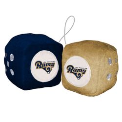 Los Angeles Rams Fuzzy Dice Mirror Danglers
