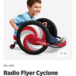 (2)  Ride-On Cyclone Toys