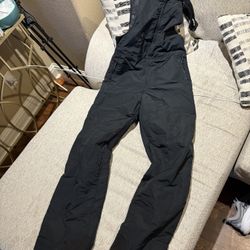 Kids Black Snow Bib Size 14