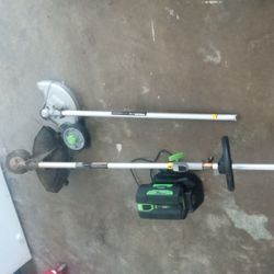 EGO Power Edger, Weed Eater, Battery, And Charger 