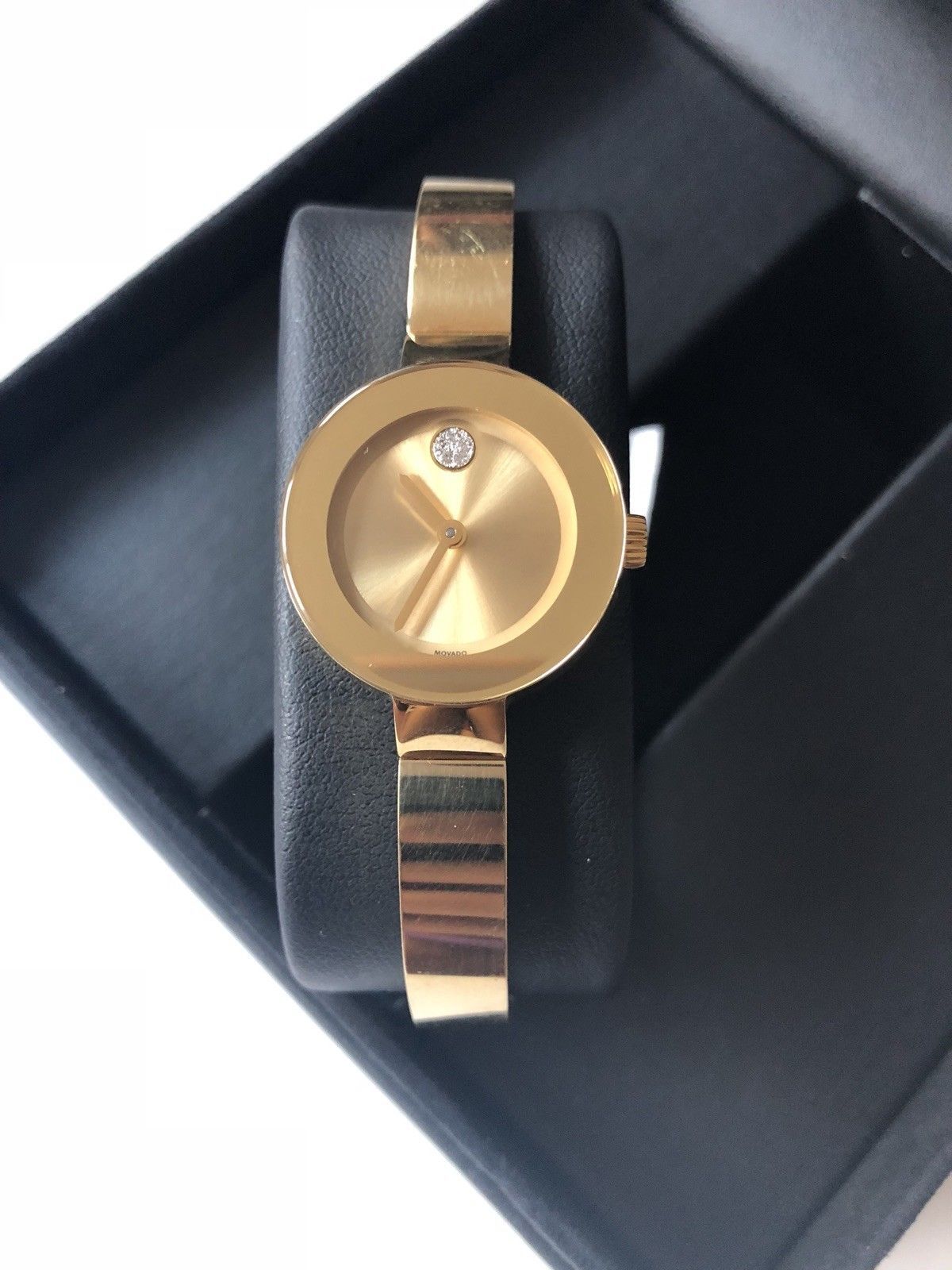 MOVADO | women’s gold watch, pre-owned, original box