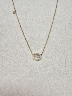 14k Yellow Gold Diamond Slice Pendant 