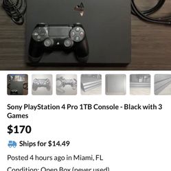 PS4 For Sale 