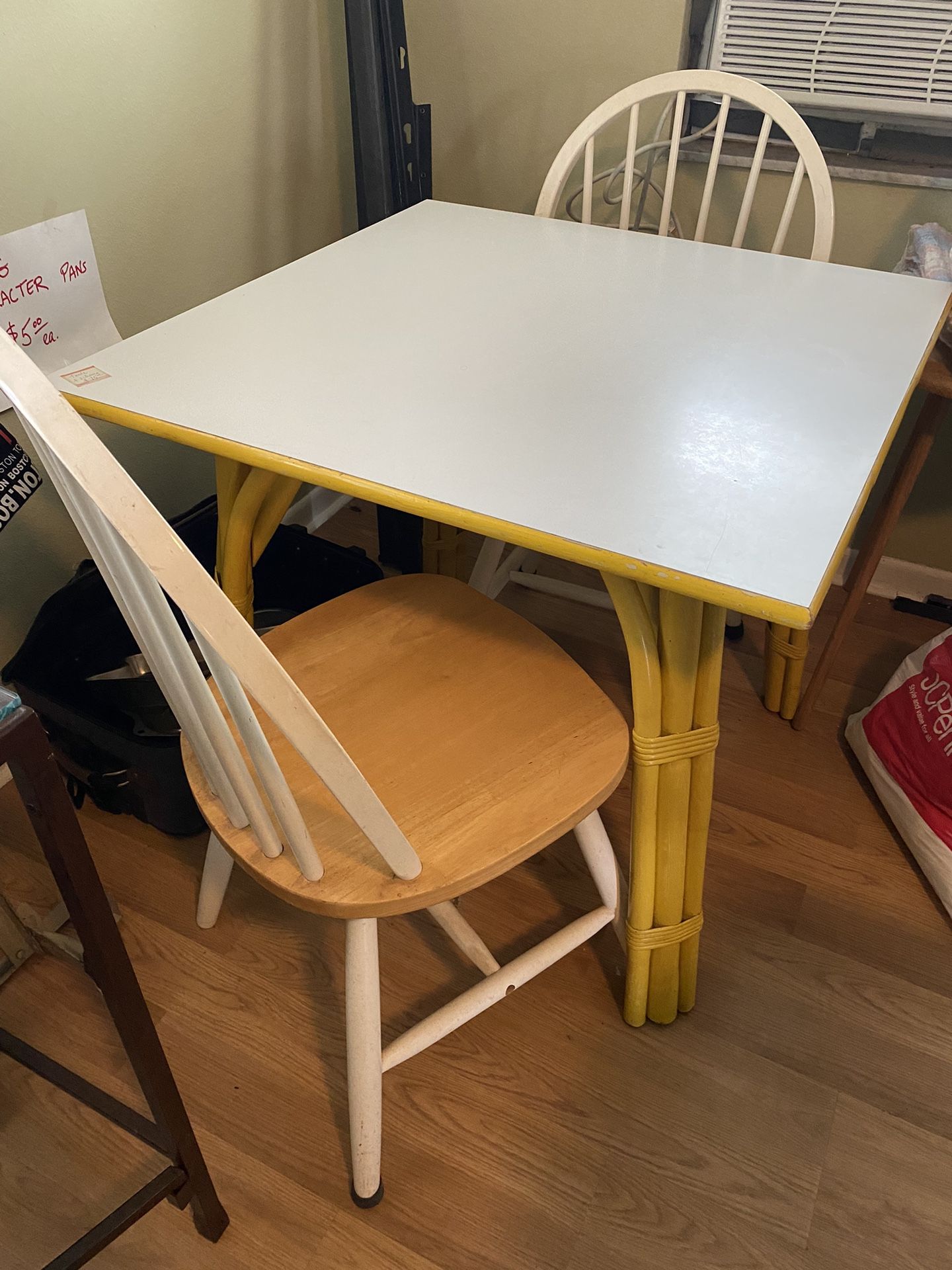Table W/2 Chairs $75