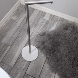 Toilet Paper Holder With Modern Marble Base