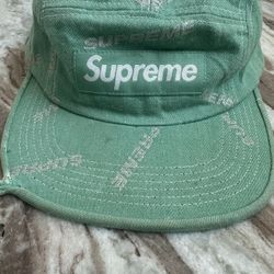 Supreme Vintage SS17 Denim Logo Camp Cap