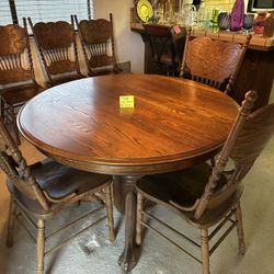 Oak Dining Table Set