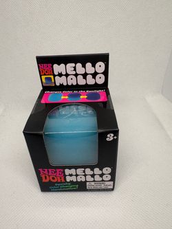 Nee Doh Mello Mallo Blue Color-Changing Gel Squeeze Stress Ball Toy Authentic