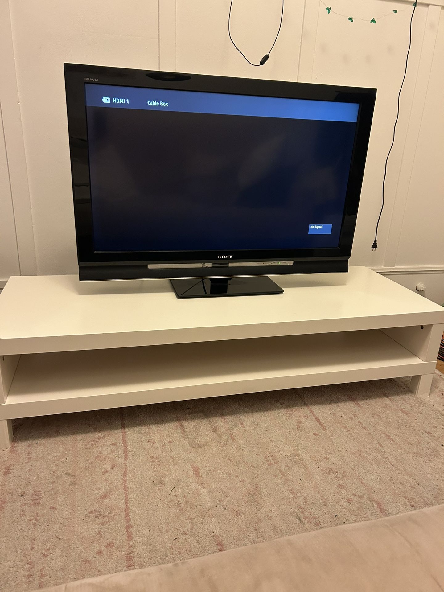 TV Stand, TV, and TV Mount (all included)