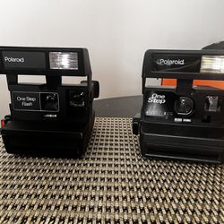 Vintage One Step Polaroid Cameras 