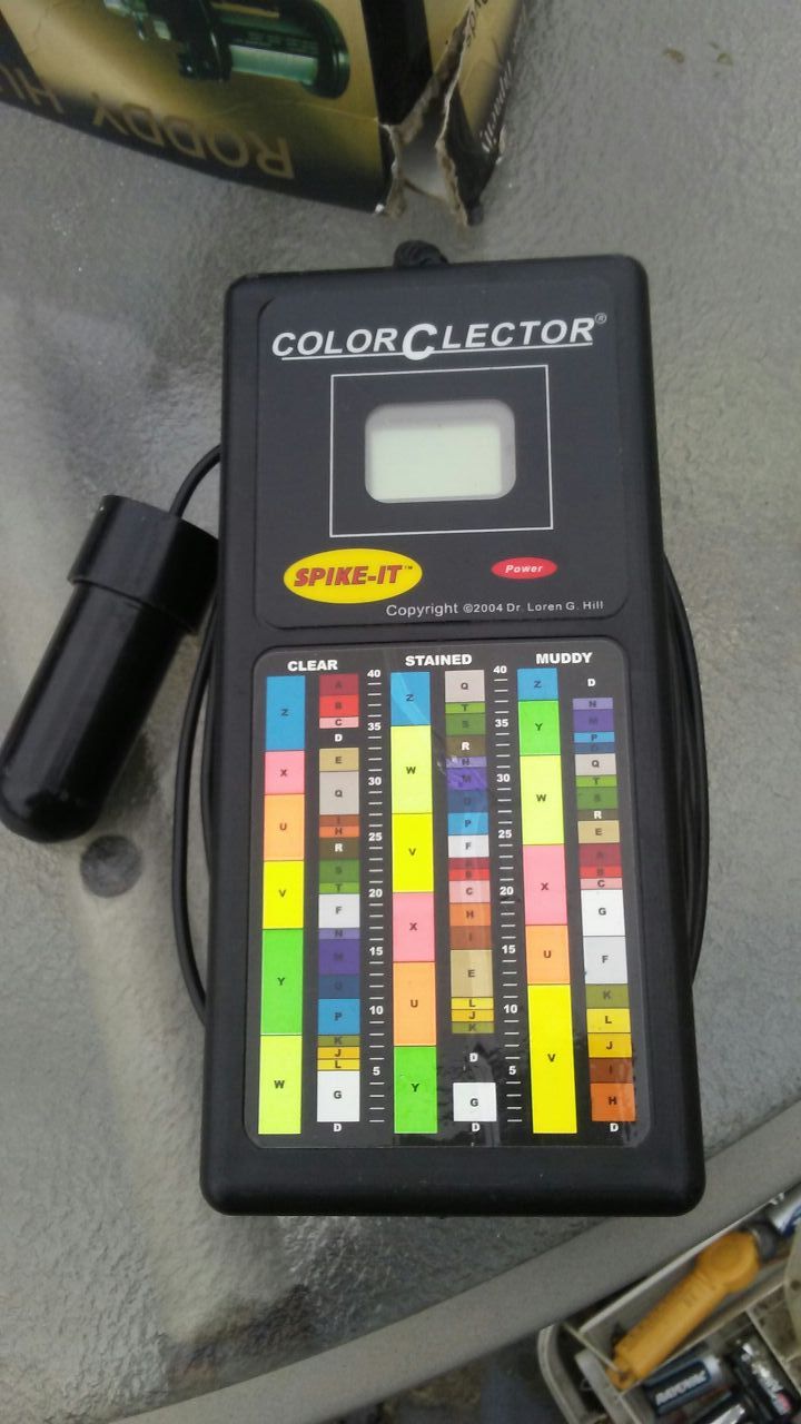 Fishing tool lure color selector