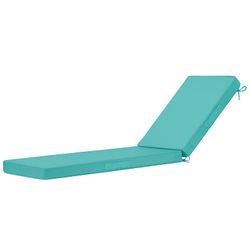 Basic Beyond Chaise Lounge Cushions Outdoor, Teal, Waterproof, 72 x 21 x 3