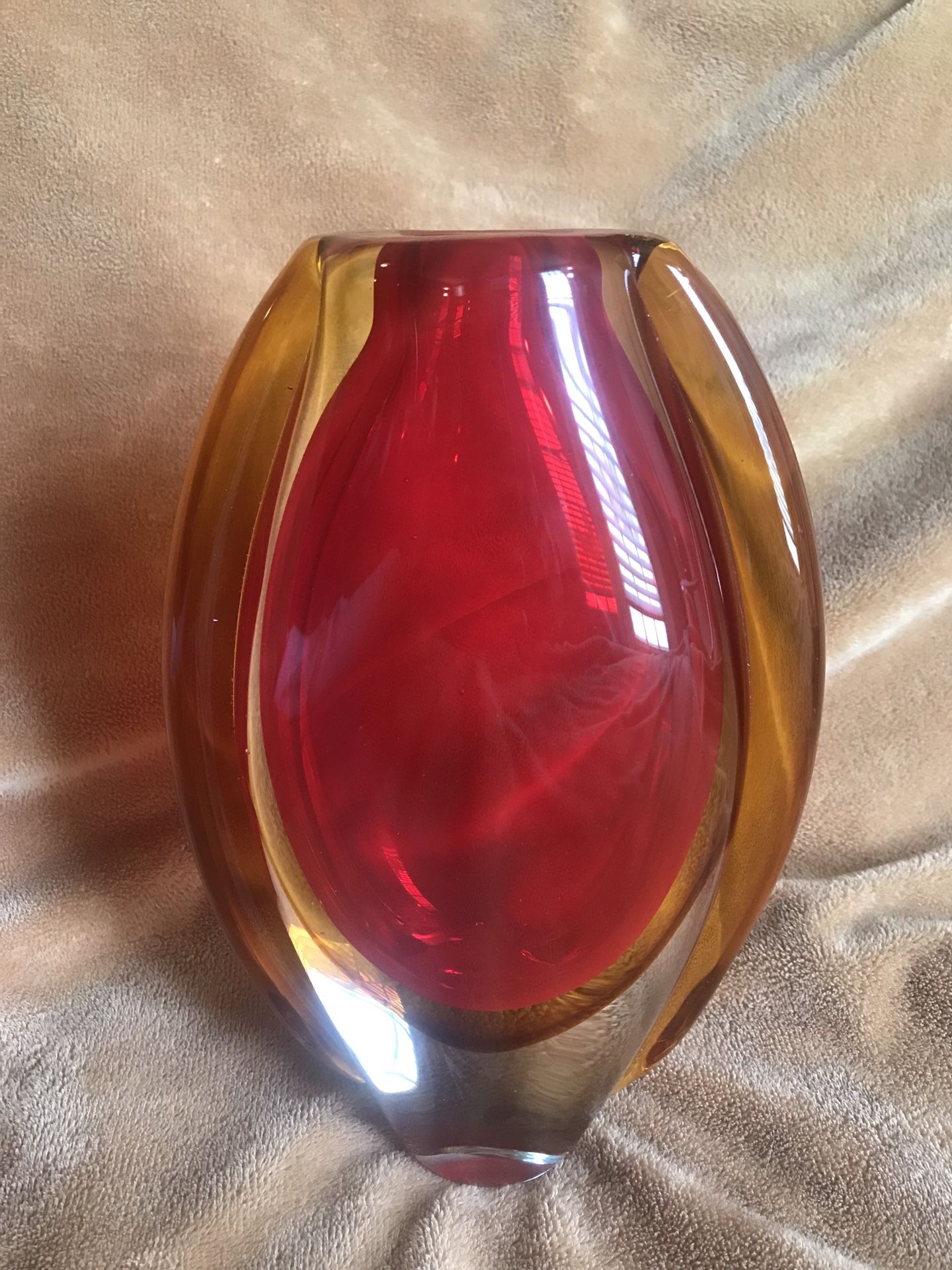 Sunflare Vase 9” Sculpture Modern Home Decor