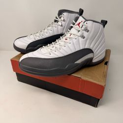 Jordan 12 Retro White/Grey Size 11.5