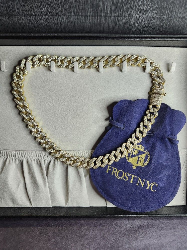 Iced Out Prong Set Cuban Link - Frost NYC
