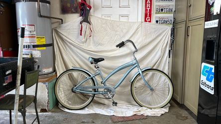 NIRVE brand  INFERNO edition  26” Light Blue Beach Cruiser Bicycle