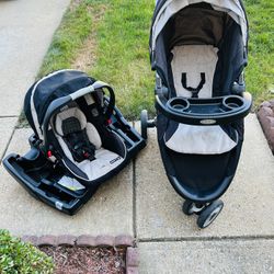 Stroller With Car Seat And 2 Bases 