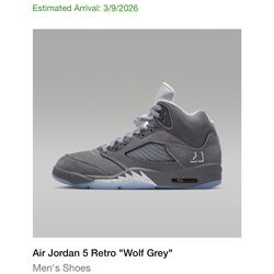 Jordan 5 Wolf Grey