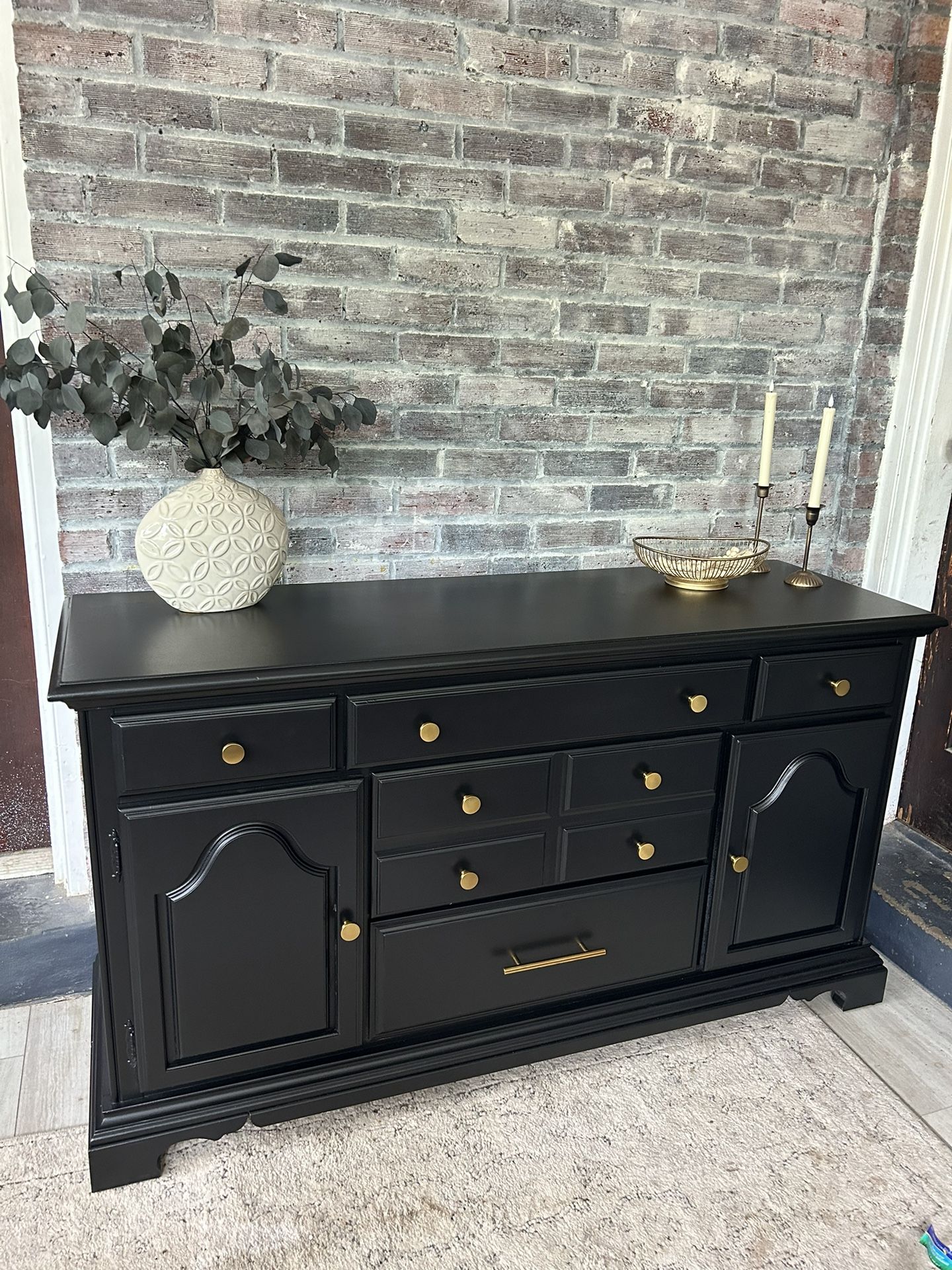 Solid Wood Buffet Sideboard TV Stand Console