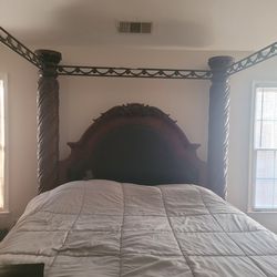 Ashley Furniture: Northshore -King Sized Canopy Bed, Dresser & Mirror