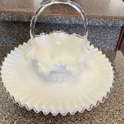 Vintage FENTON set of 4 pieces (read Description)