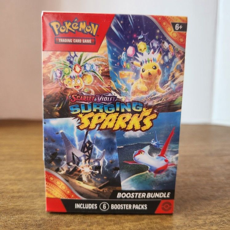 Pokemon Cards Scarlet and Violet Surging Sparks Booster Bundle (6 Packs)