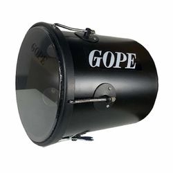 GOPE 11” Repique de Mao - Metal Snare Drum, Includes Carrying Bag,
