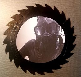 Gas Mask Decorative Saw Blade